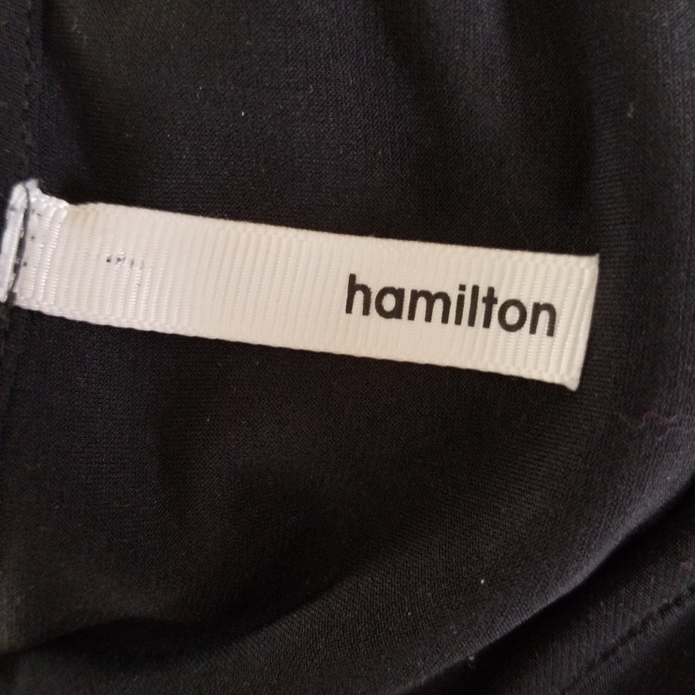 Hamilton Black & White Abstract Layered Tunic Top XL - Picture 2 of 8